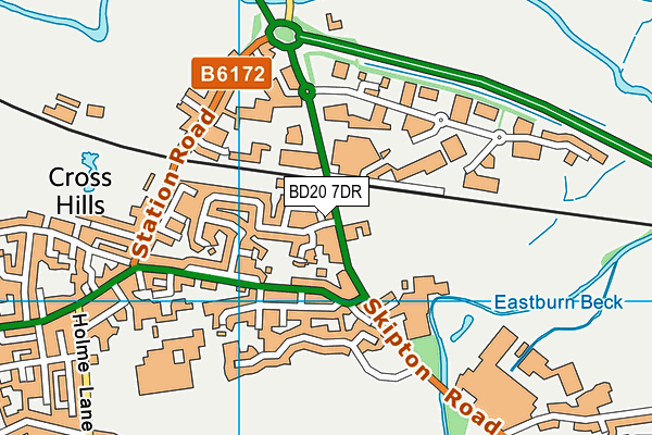 BD20 7DR map - OS VectorMap District (Ordnance Survey)