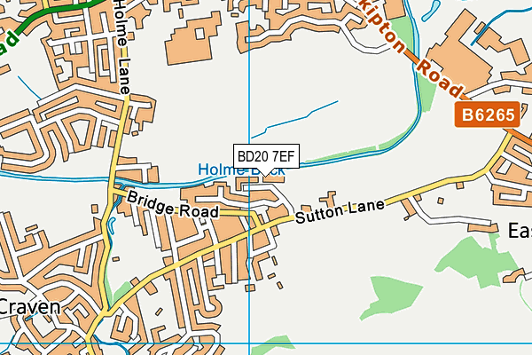 BD20 7EF map - OS VectorMap District (Ordnance Survey)