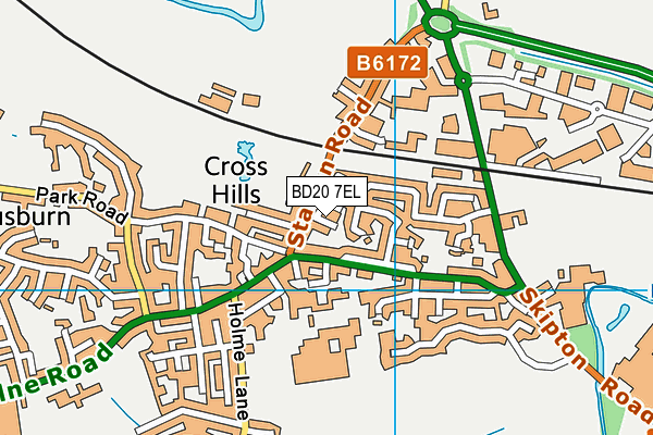 BD20 7EL map - OS VectorMap District (Ordnance Survey)