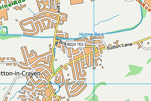 BD20 7EX map - OS VectorMap District (Ordnance Survey)