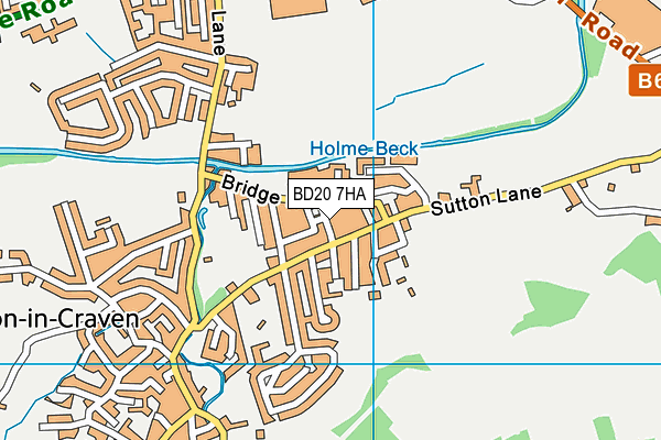 BD20 7HA map - OS VectorMap District (Ordnance Survey)