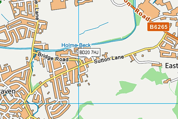 BD20 7HJ map - OS VectorMap District (Ordnance Survey)