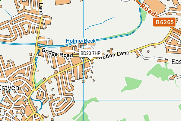 BD20 7HP map - OS VectorMap District (Ordnance Survey)