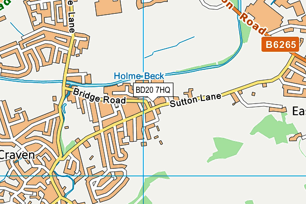 BD20 7HQ map - OS VectorMap District (Ordnance Survey)