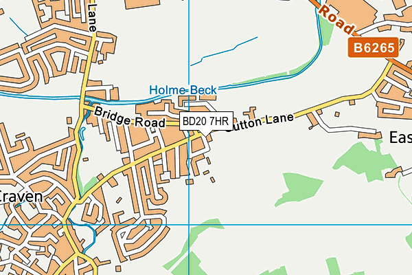 BD20 7HR map - OS VectorMap District (Ordnance Survey)