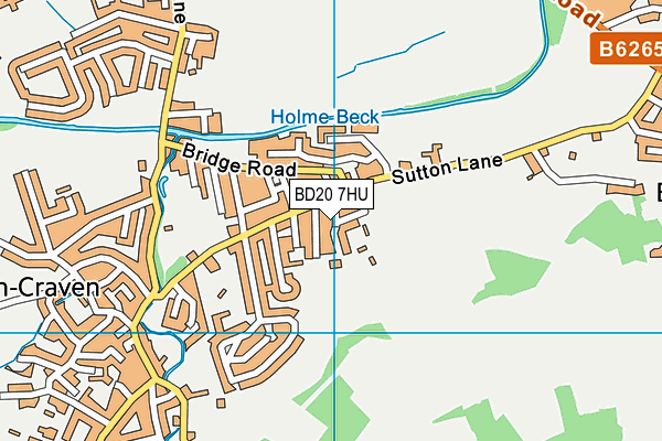 BD20 7HU map - OS VectorMap District (Ordnance Survey)