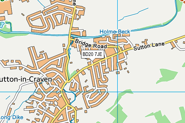 BD20 7JE map - OS VectorMap District (Ordnance Survey)