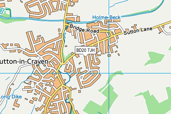 BD20 7JH map - OS VectorMap District (Ordnance Survey)