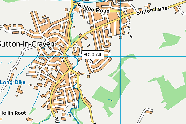 BD20 7JL map - OS VectorMap District (Ordnance Survey)