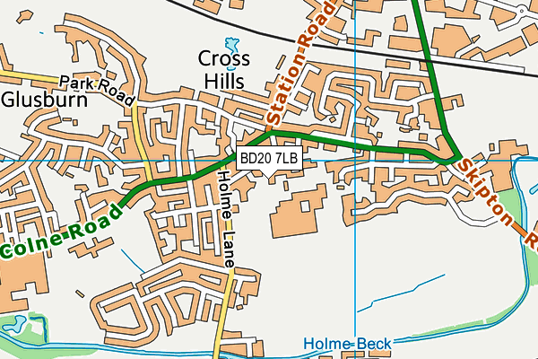 BD20 7LB map - OS VectorMap District (Ordnance Survey)