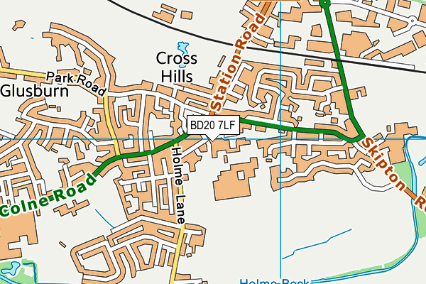 BD20 7LF map - OS VectorMap District (Ordnance Survey)