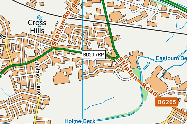 BD20 7RP map - OS VectorMap District (Ordnance Survey)