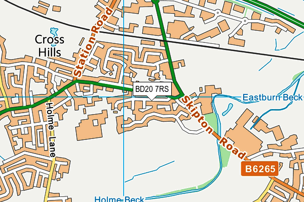 BD20 7RS map - OS VectorMap District (Ordnance Survey)