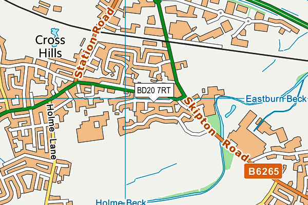 BD20 7RT map - OS VectorMap District (Ordnance Survey)