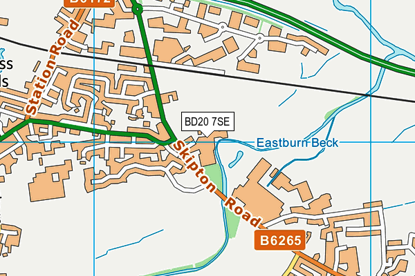 BD20 7SE map - OS VectorMap District (Ordnance Survey)