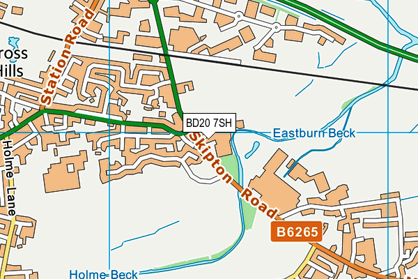 BD20 7SH map - OS VectorMap District (Ordnance Survey)