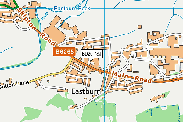 Map of EASTBURN FIREPLACES & STOVES LTD at district scale