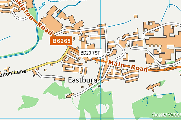 BD20 7ST map - OS VectorMap District (Ordnance Survey)