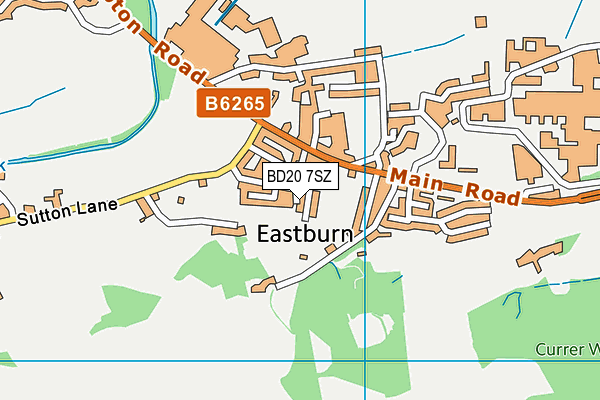 BD20 7SZ map - OS VectorMap District (Ordnance Survey)