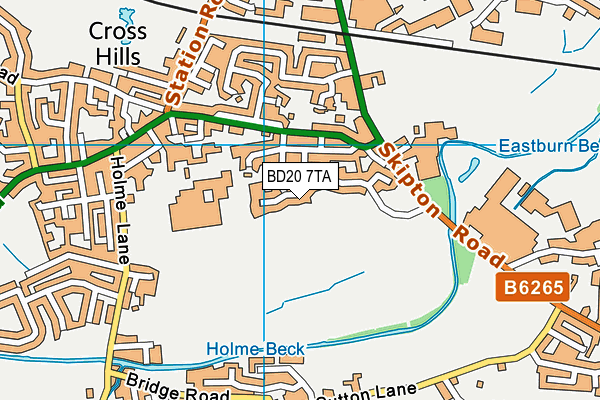 BD20 7TA map - OS VectorMap District (Ordnance Survey)