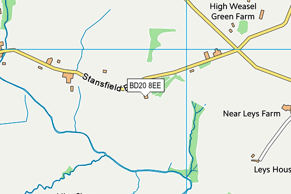 BD20 8EE map - OS VectorMap District (Ordnance Survey)