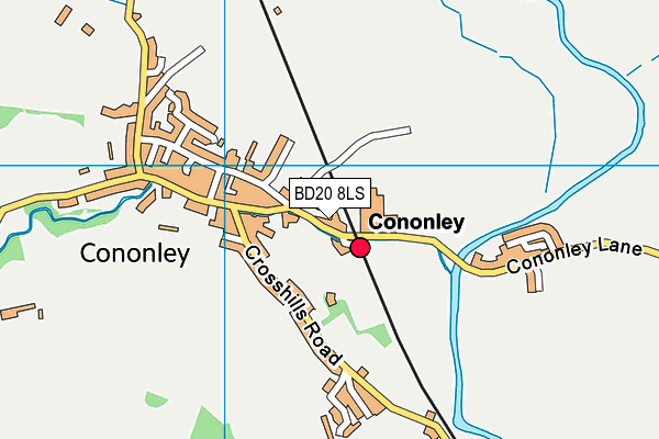 BD20 8LS map - OS VectorMap District (Ordnance Survey)