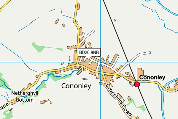 BD20 8NB map - OS VectorMap District (Ordnance Survey)