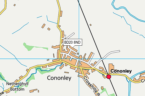 BD20 8ND map - OS VectorMap District (Ordnance Survey)