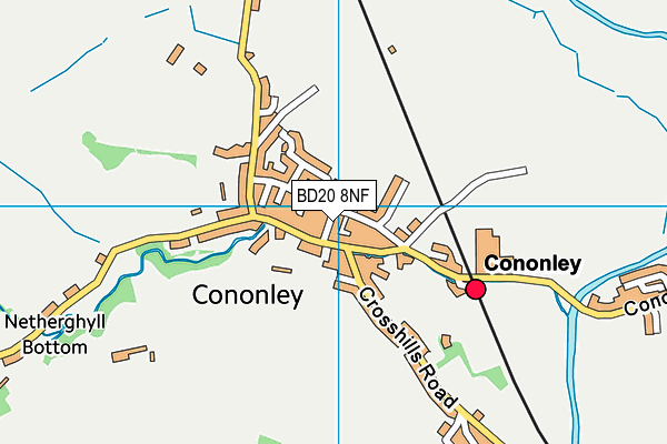 BD20 8NF map - OS VectorMap District (Ordnance Survey)