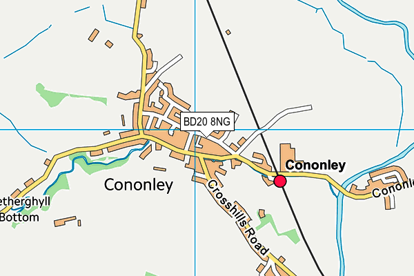 BD20 8NG map - OS VectorMap District (Ordnance Survey)