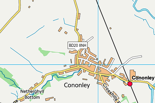 BD20 8NH map - OS VectorMap District (Ordnance Survey)