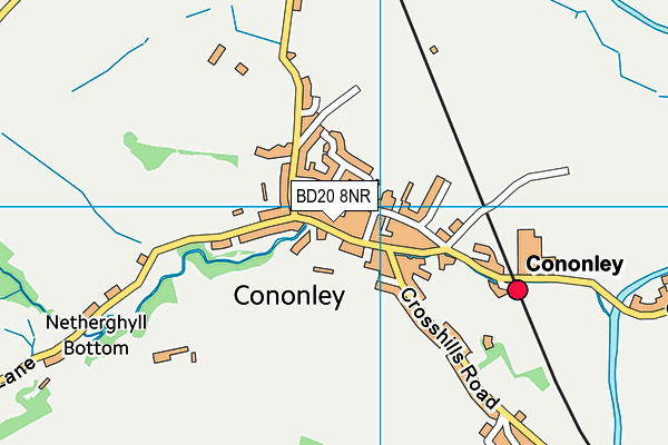 BD20 8NR map - OS VectorMap District (Ordnance Survey)