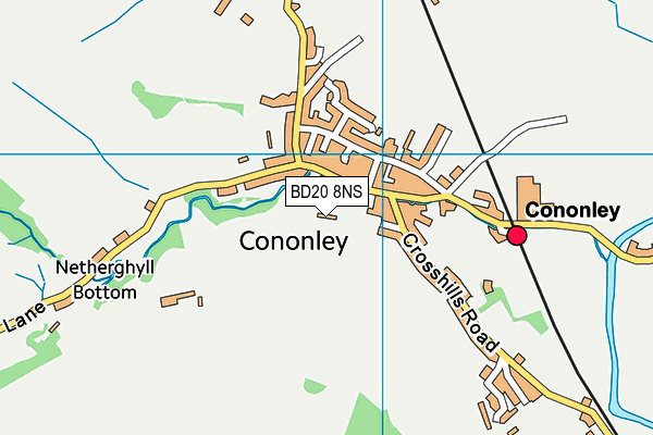 BD20 8NS map - OS VectorMap District (Ordnance Survey)