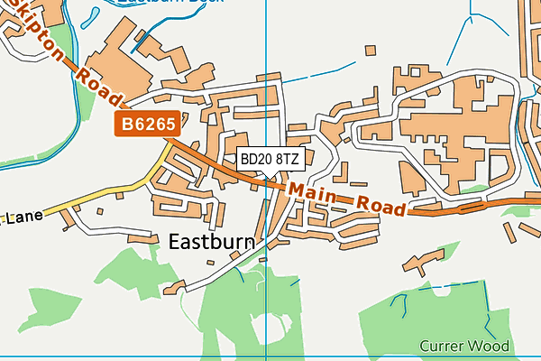 BD20 8TZ map - OS VectorMap District (Ordnance Survey)