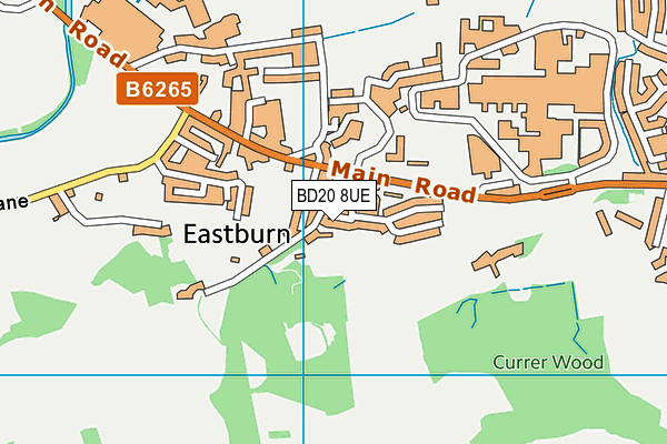BD20 8UE map - OS VectorMap District (Ordnance Survey)