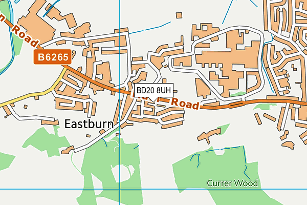 BD20 8UH map - OS VectorMap District (Ordnance Survey)