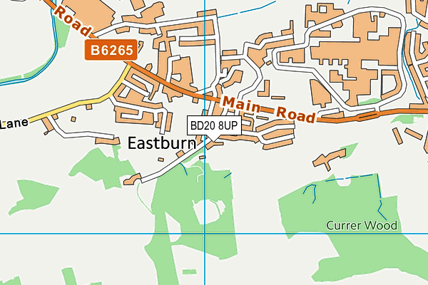 BD20 8UP map - OS VectorMap District (Ordnance Survey)