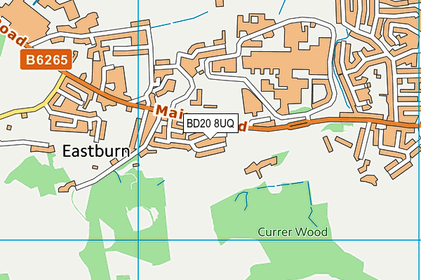 BD20 8UQ map - OS VectorMap District (Ordnance Survey)