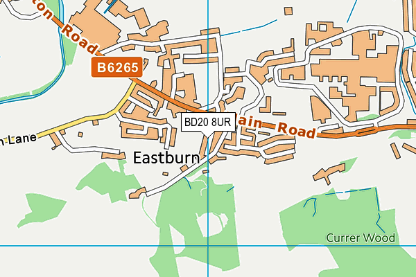 Eastburn Playing Field map (BD20 8UR) - OS VectorMap District (Ordnance Survey)