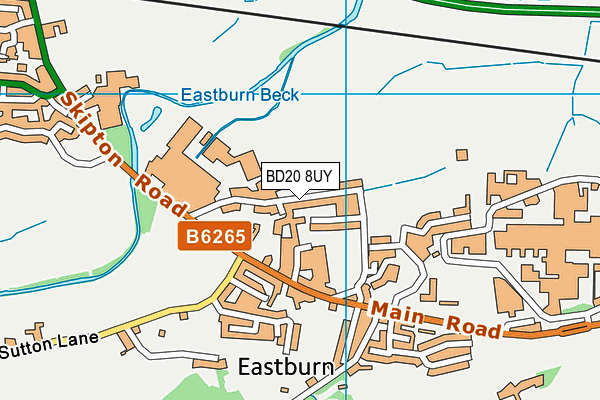 BD20 8UY map - OS VectorMap District (Ordnance Survey)