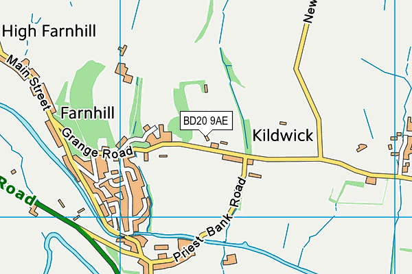 BD20 9AE map - OS VectorMap District (Ordnance Survey)