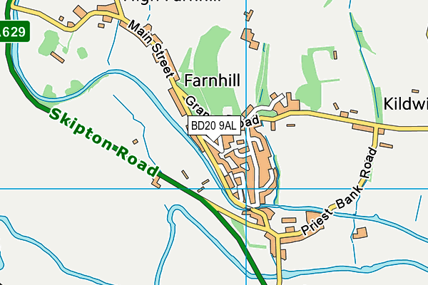 BD20 9AL map - OS VectorMap District (Ordnance Survey)