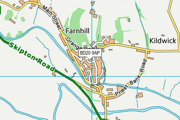 BD20 9AP map - OS VectorMap District (Ordnance Survey)