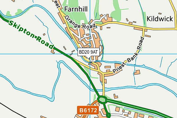 BD20 9AT map - OS VectorMap District (Ordnance Survey)