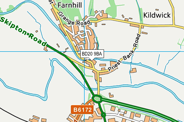 BD20 9BA map - OS VectorMap District (Ordnance Survey)