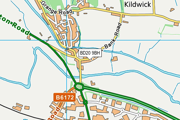 Kildwick Rec (Kildwick C Of E Primary School) map (BD20 9BH) - OS VectorMap District (Ordnance Survey)