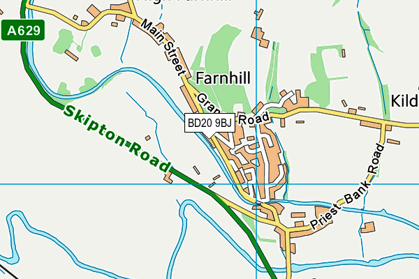 BD20 9BJ map - OS VectorMap District (Ordnance Survey)