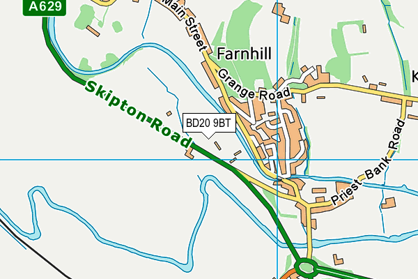 BD20 9BT map - OS VectorMap District (Ordnance Survey)