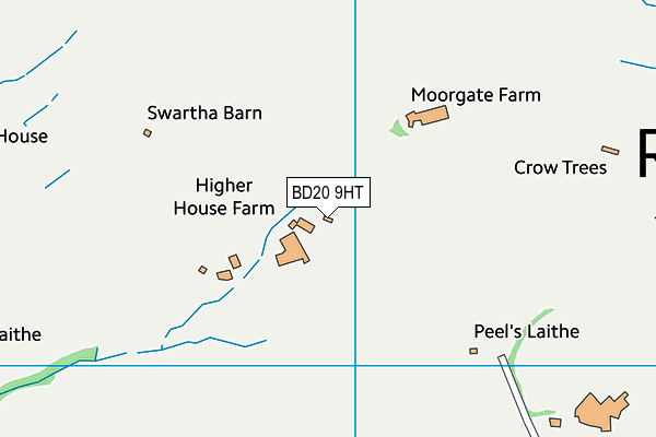 BD20 9HT map - OS VectorMap District (Ordnance Survey)
