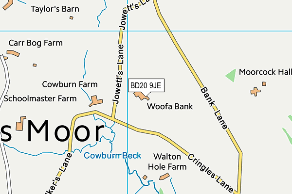 BD20 9JE map - OS VectorMap District (Ordnance Survey)